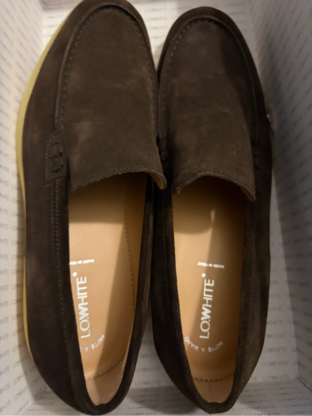 Men's Chocolate Brown Suede Slip-On Loafers